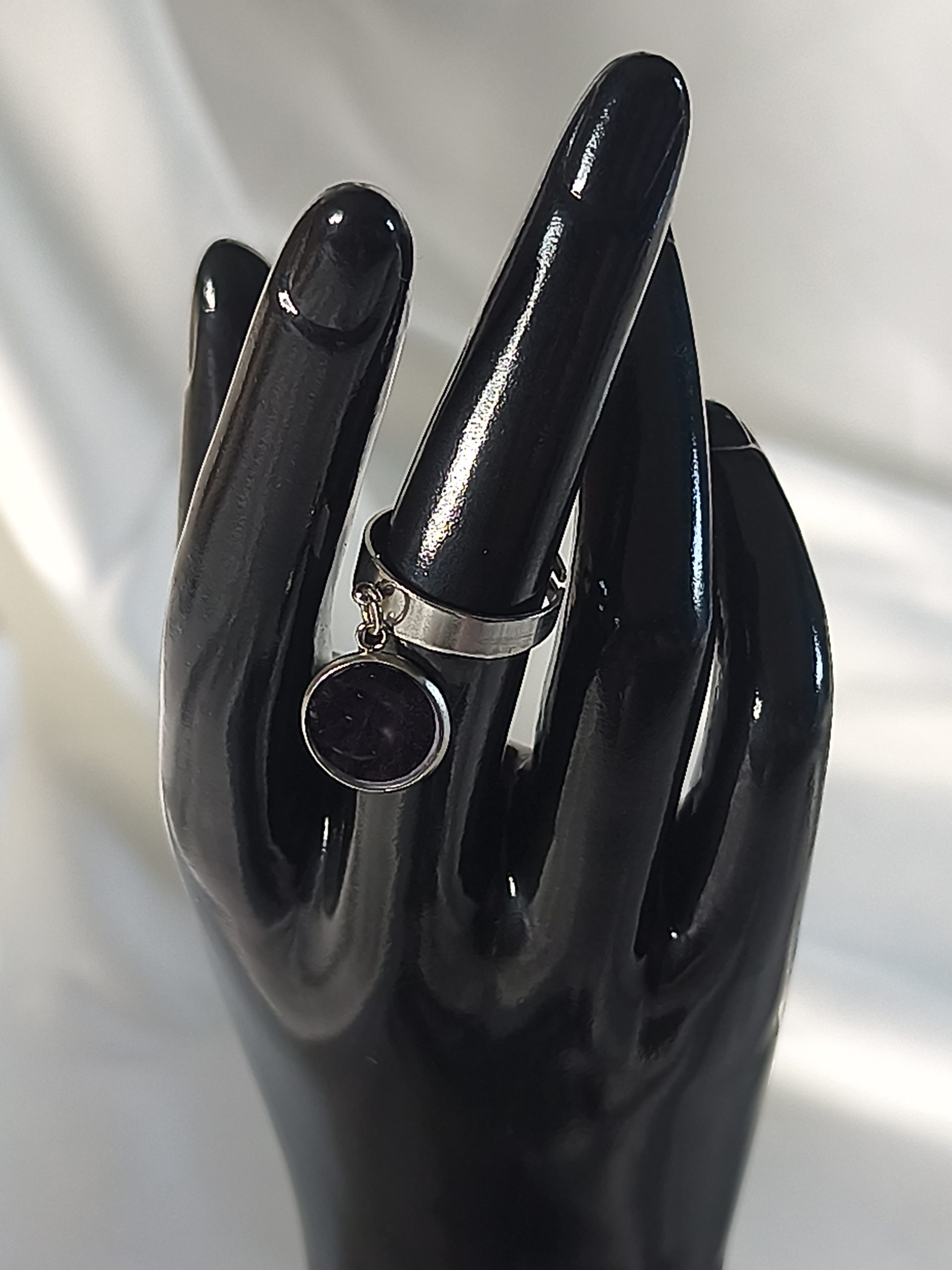 Bague pétunia réglable