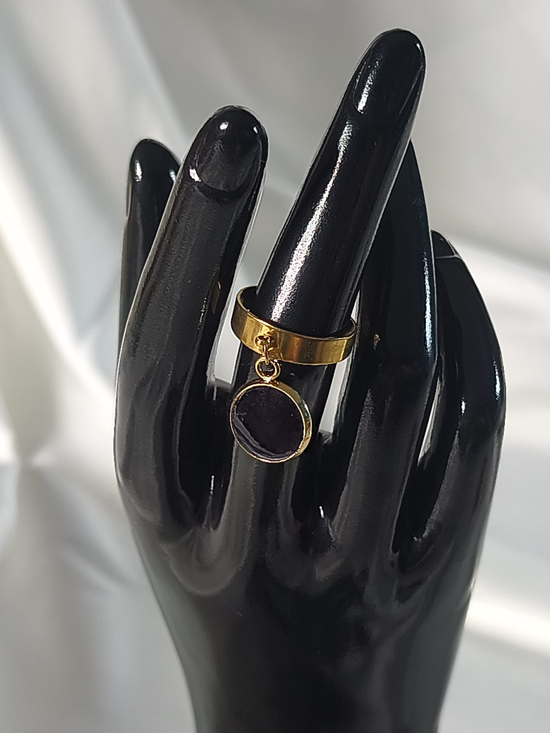 Bague pétunia réglable