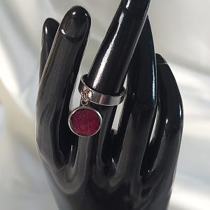 Bague rose réglable