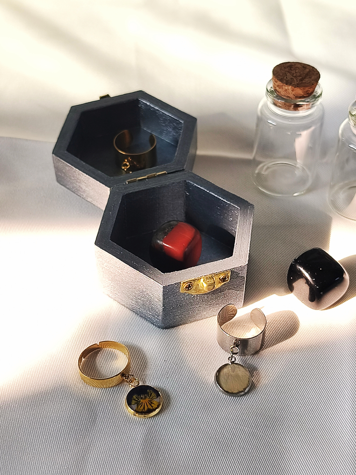 Boîte à bijoux papillon de nuit