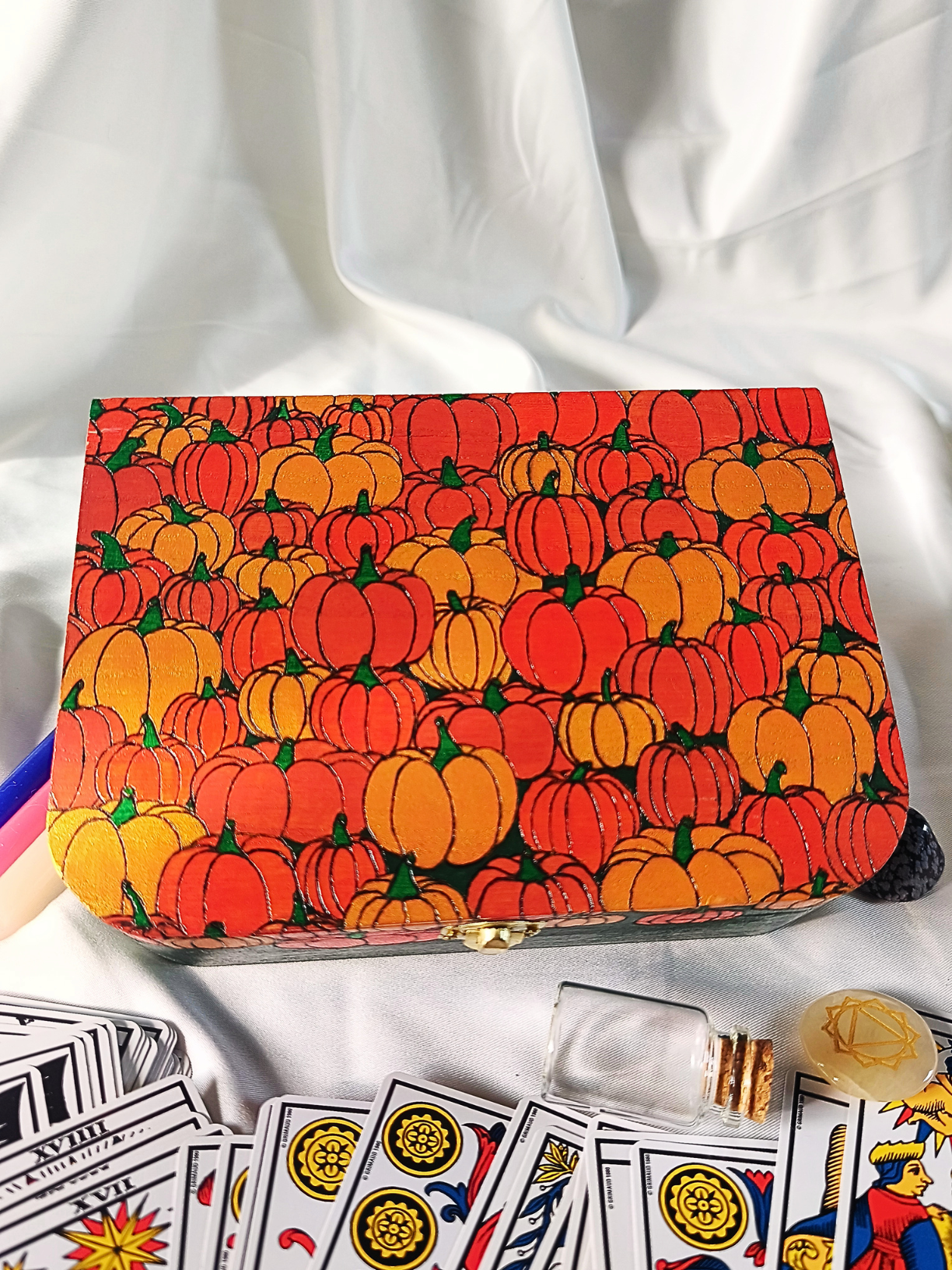 Boîte à bijoux citrouilles