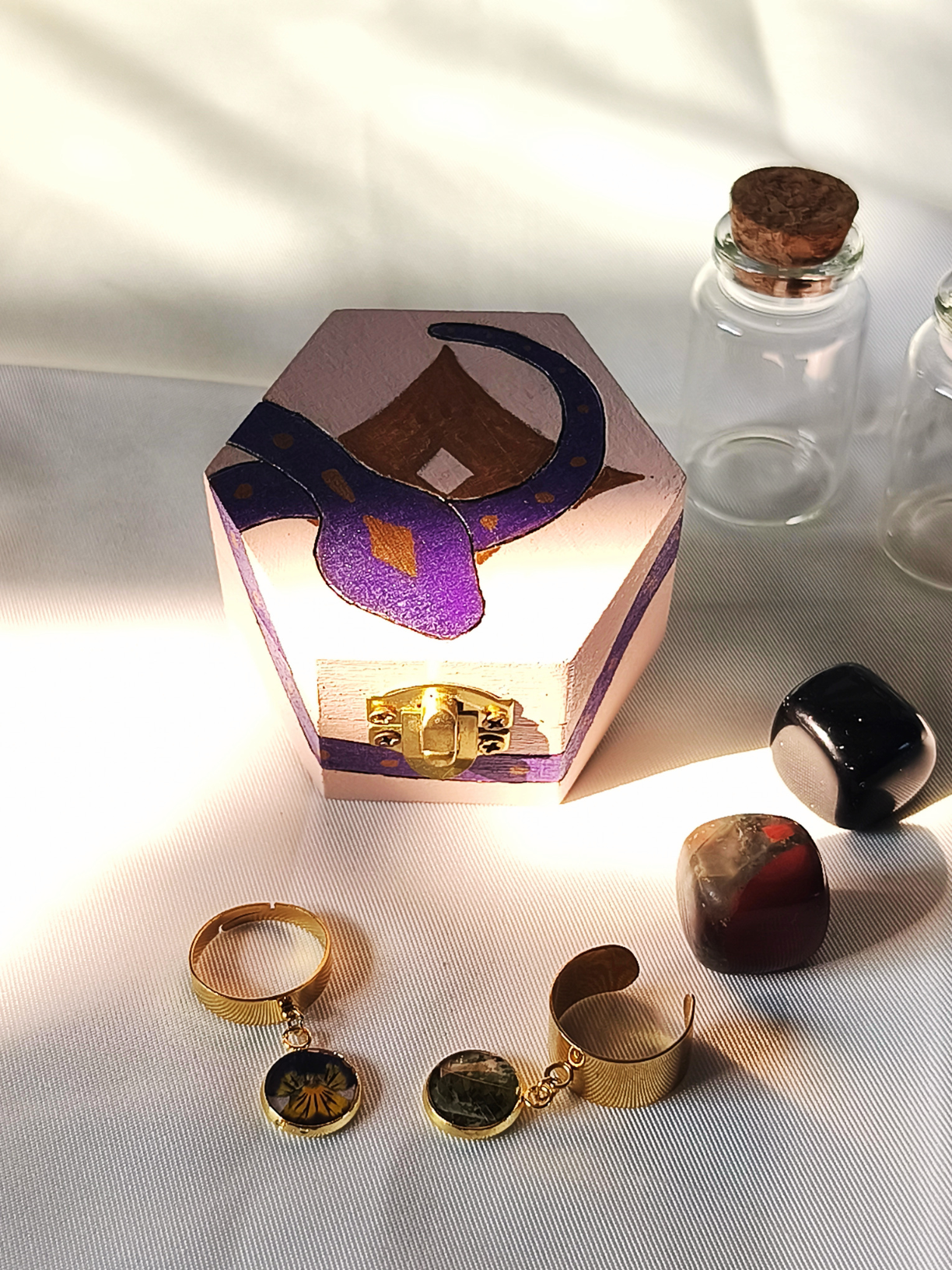 Boîte à bijoux serpent